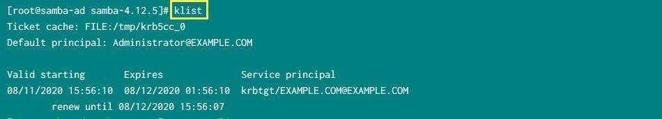List Kerberos Tickets