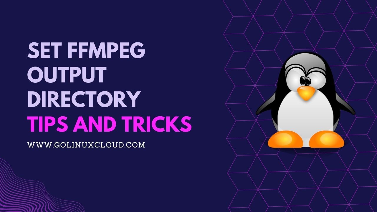 How to set FFmpeg output directory? [SOLVED]