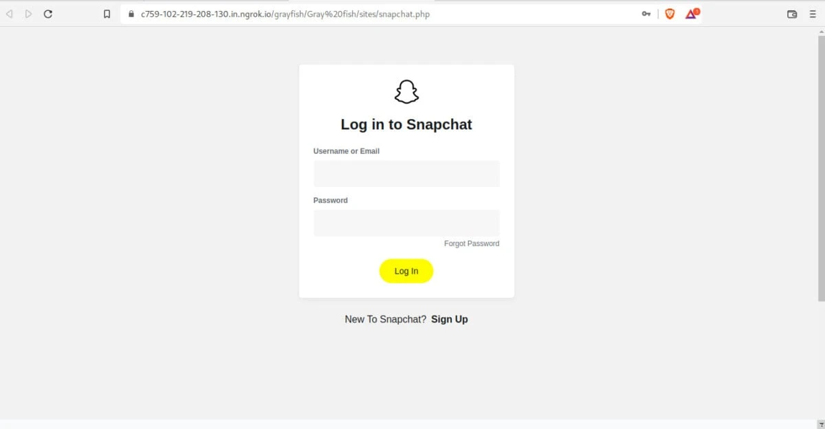 snapchat phishing