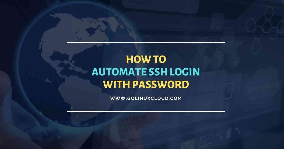 4 useful methods to automate ssh login with password in Linux