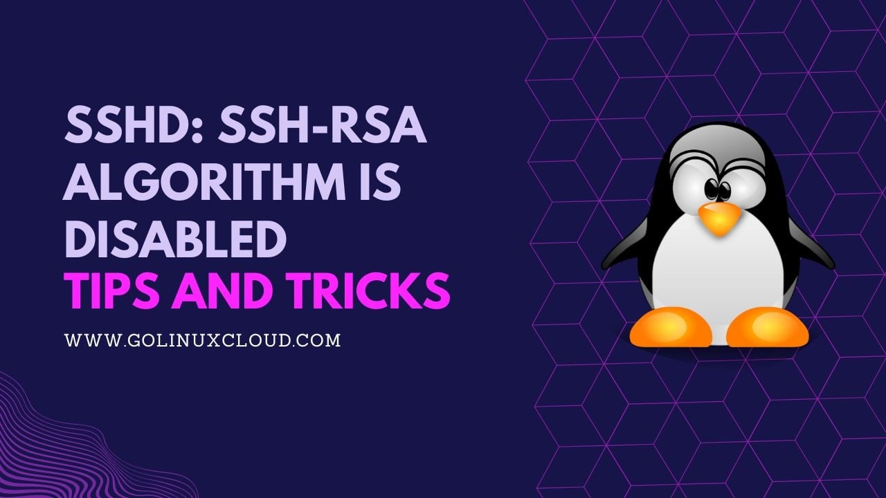 sshd: ssh-rsa algorithm is disabled [SOLVED]