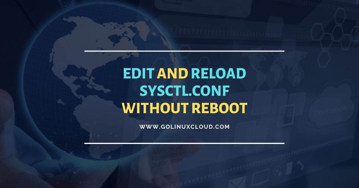 sysctl reload without reboot [100% Working]
