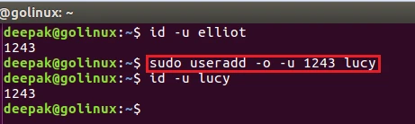 useradd command to add new user with duplicate user ID