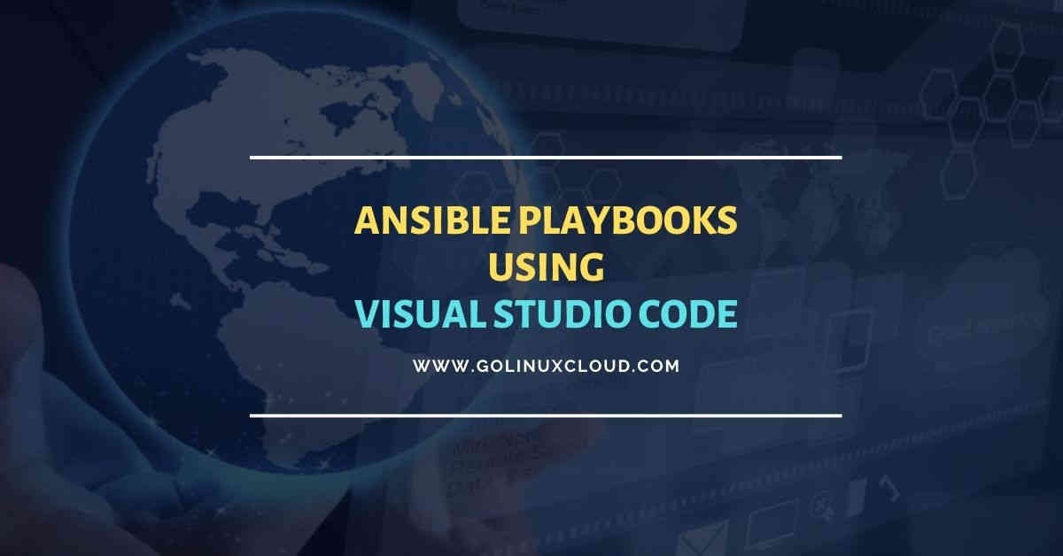 Writing Ansible playbook with Visual Studio Code