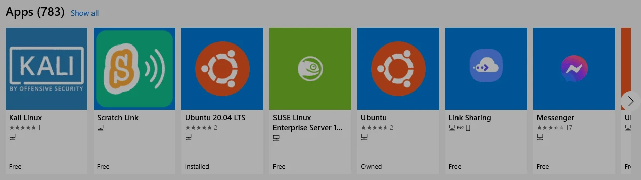 Install Linux using Windows Subsystem for Linux