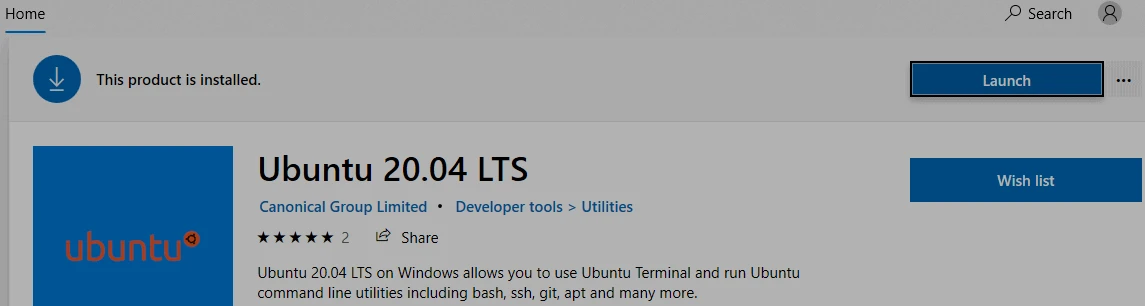 Install Linux using Windows Subsystem for Linux